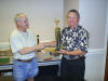 John Webster accepts 1st Place from Tim Laverty, Referee & Scorekeeper 08 NC Open-CW3.jpg (164523 bytes)