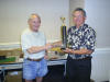 John Webster accepts 1st Place from Tim Laverty, Referee & Scorekeeper 08 NC Open-CW4.jpg (152850 bytes)